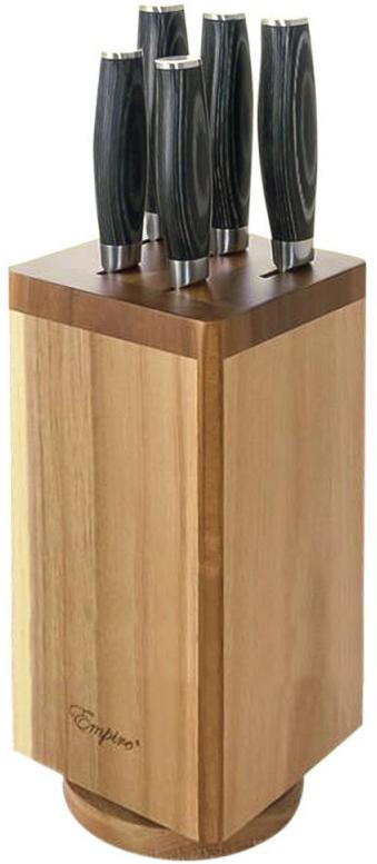 Набор кухонных ножей Empire Том на деревянной подставке