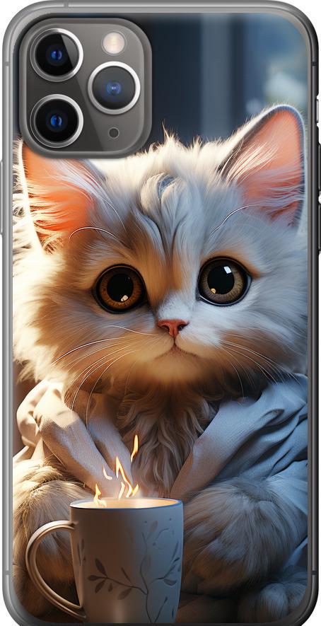 Чехол на iPhone 11 Pro White cat (5646u-1788-42517)