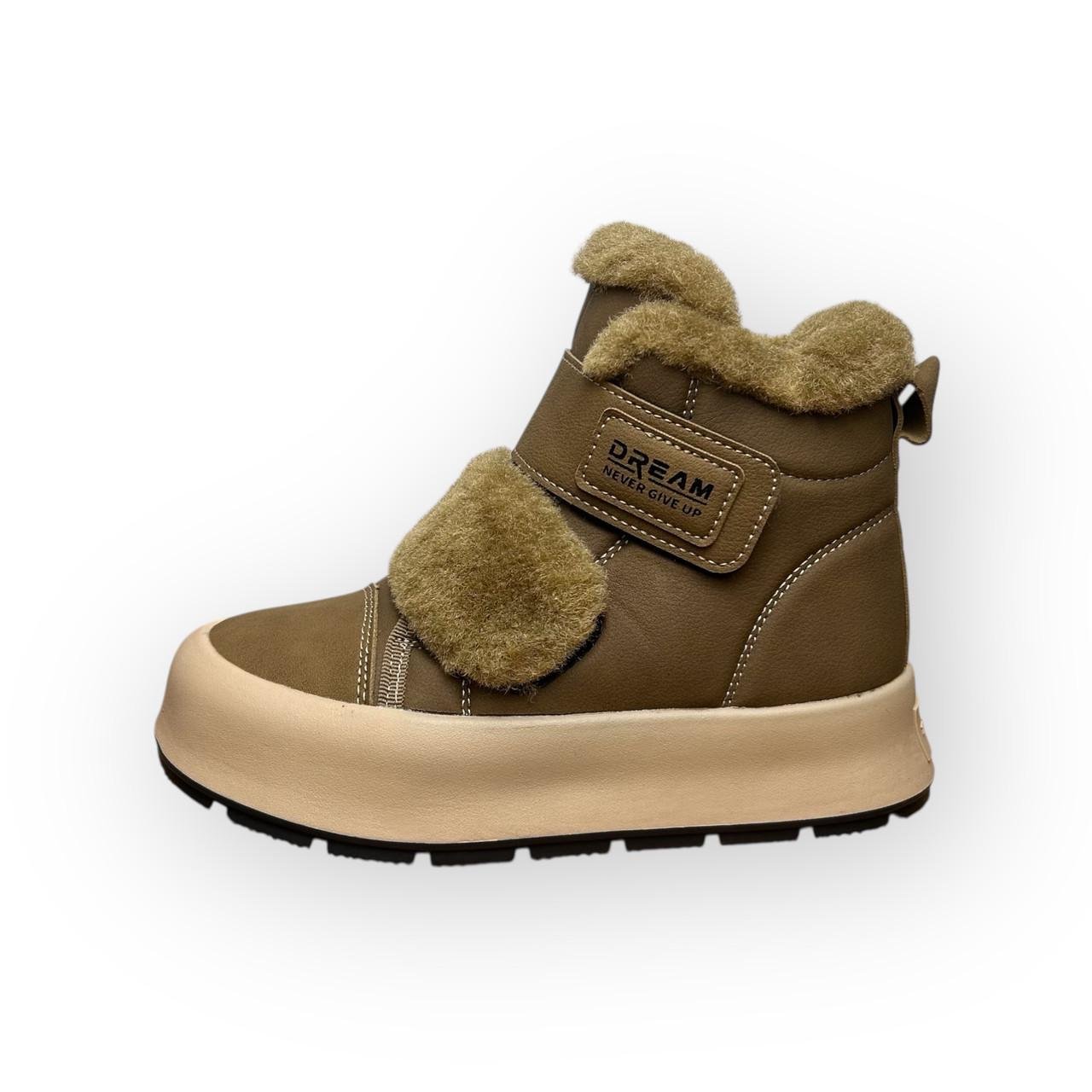 Черевики дитячі зимові ТОМ.М для дівчинки на платформі р. 36/23 см Коричневий (51106)