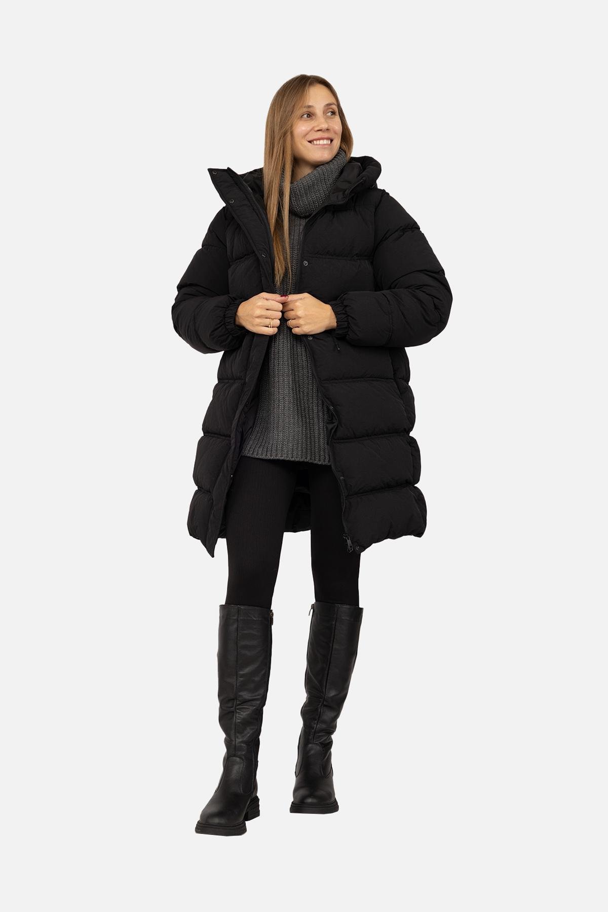 Куртка женская ЦБ-00259691 р. 42 Черный (28422146)