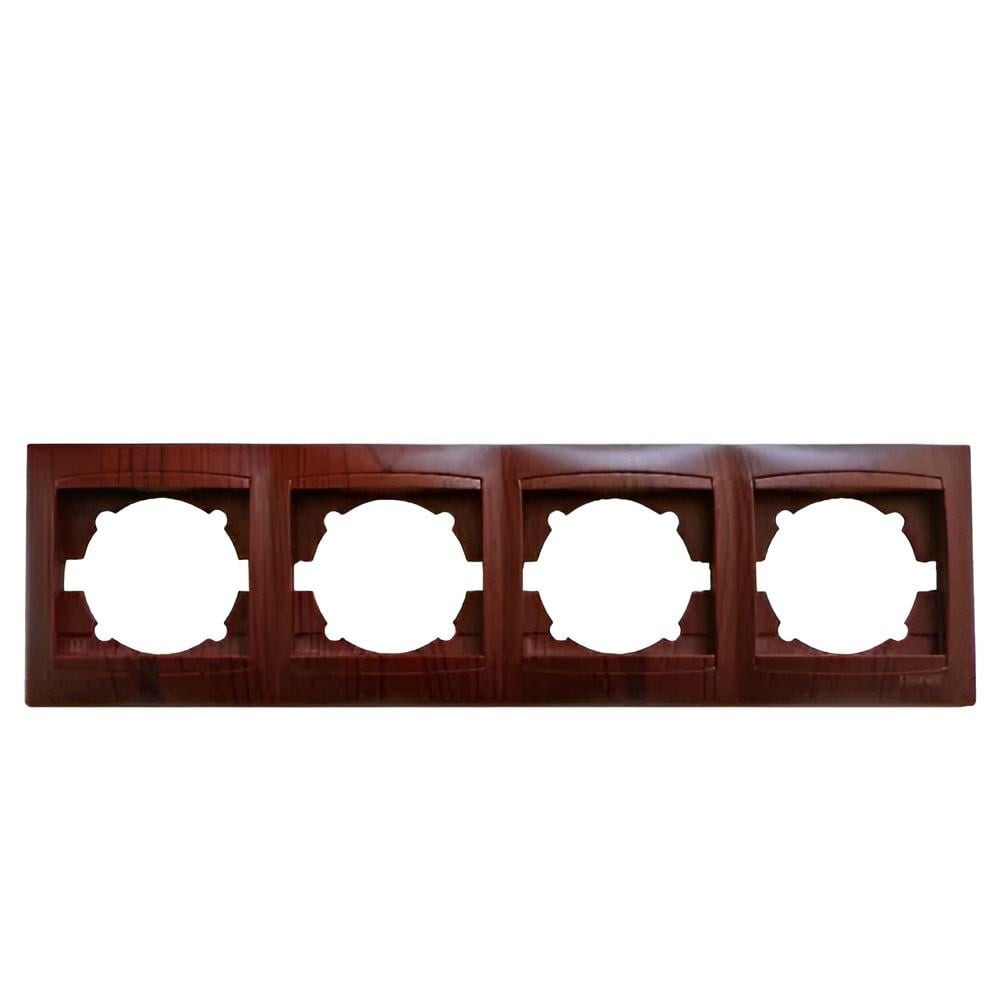 Рамка 4-постовая Lemanso Сакура горизонтальная Вишня (LMR1513)