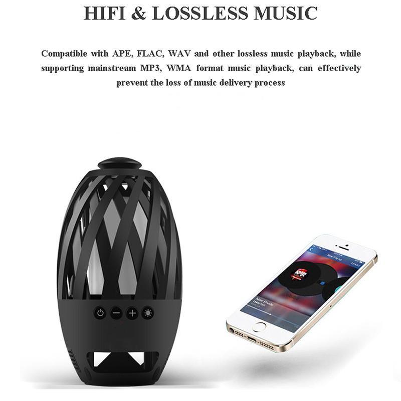 Беспроводная колонка Atmosphere BTS-596-2S c LED Bluetooth Black - фото 5