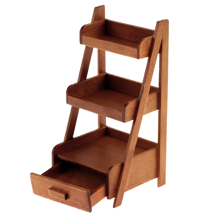 Этажерка для бани/сауны из дерева Марка Савоярди (БЭТ-001315)