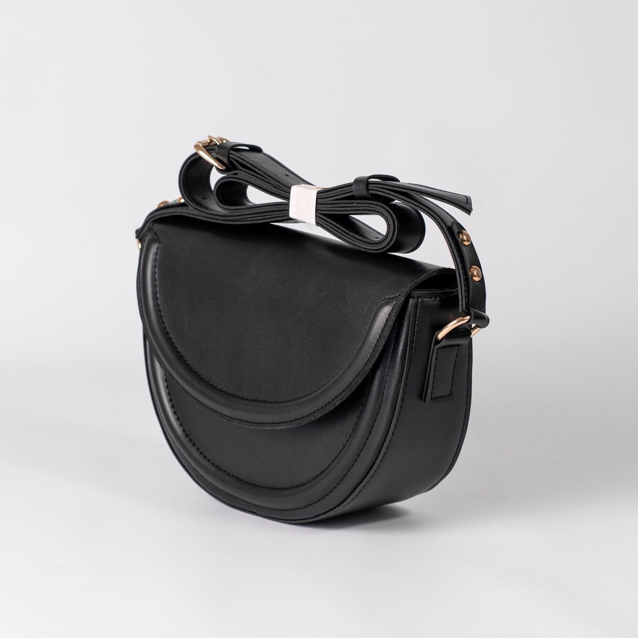 Сумка женская седло XENIA № 16-24 Черный - фото 2