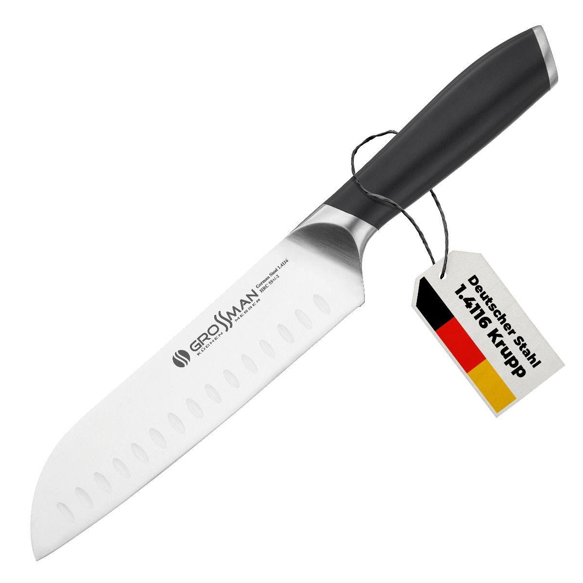 Ніж кухонний сантоку Grossman Comfort (26447165) - фото 2 Ніж кухонний сантоку Grossman Comfort (26447165) - фото 2