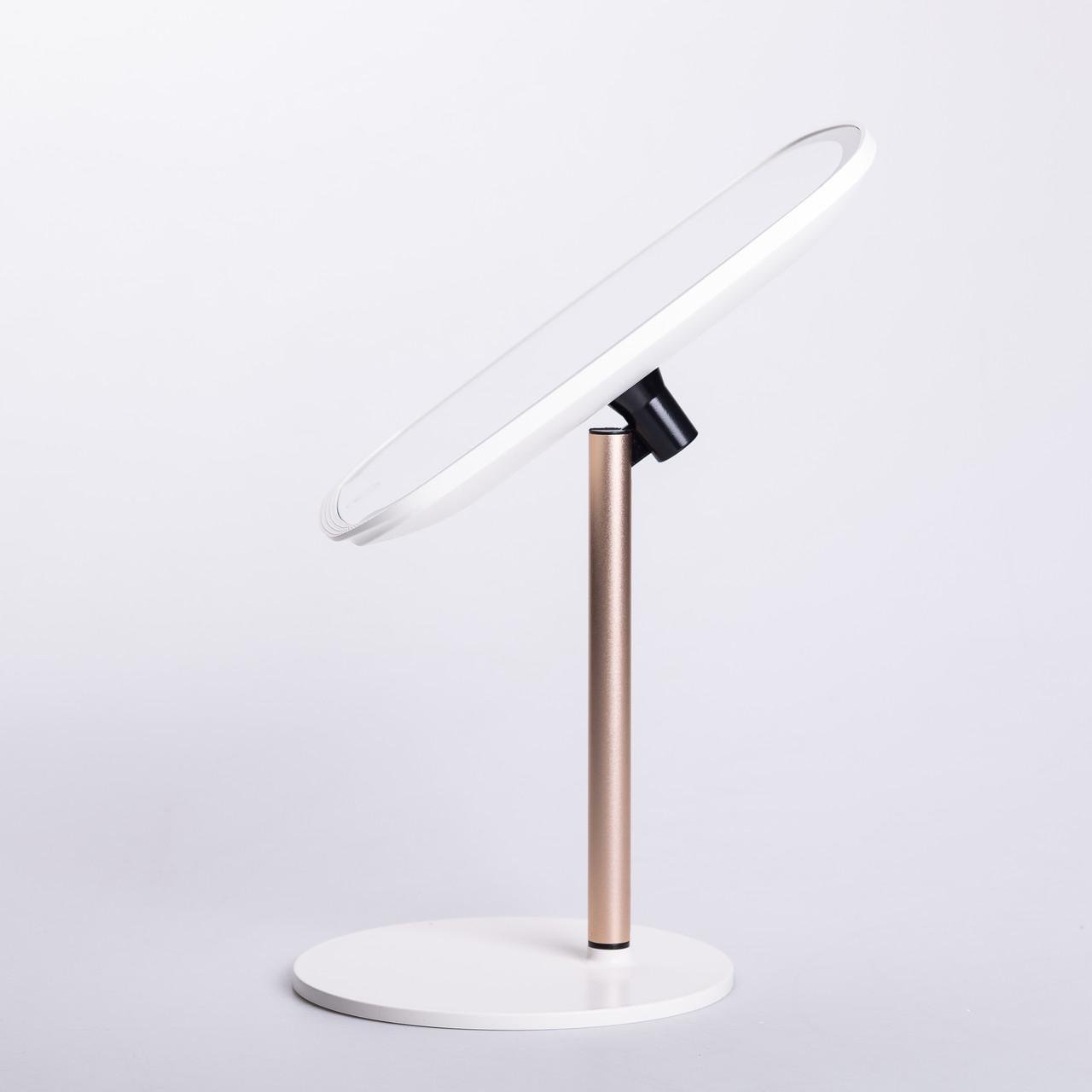 Дзеркало настільне з підсвічуванням для макіяжу на ніжці 23х18 см Білий (6885) - фото 6 Дзеркало настільне з підсвічуванням для макіяжу на ніжці 23х18 см Білий (6885) - фото 6