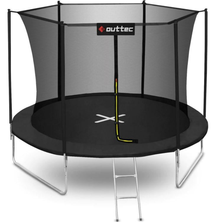 Батут с внутренней сеткой Outtec Inside Net 8 футов 252 см Черный (V312180)