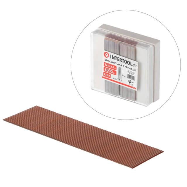 Заколка для степлера Intertool PT-8722 PT-1611 22 мм D 0.64 мм 6000 шт.