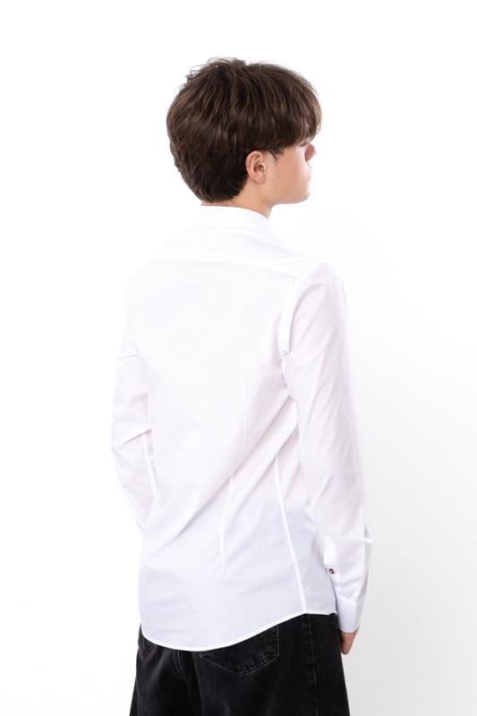 Сорочка класична однотонна для хлопчика-підлітка прямого крою Носи Своє XL Білий (15860) - фото 3 Сорочка класична однотонна для хлопчика-підлітка прямого крою Носи Своє XL Білий (15860) - фото 3
