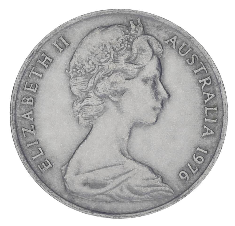 Коллекционная монета Австралия 10 центов 1976 F-VF (М20302)