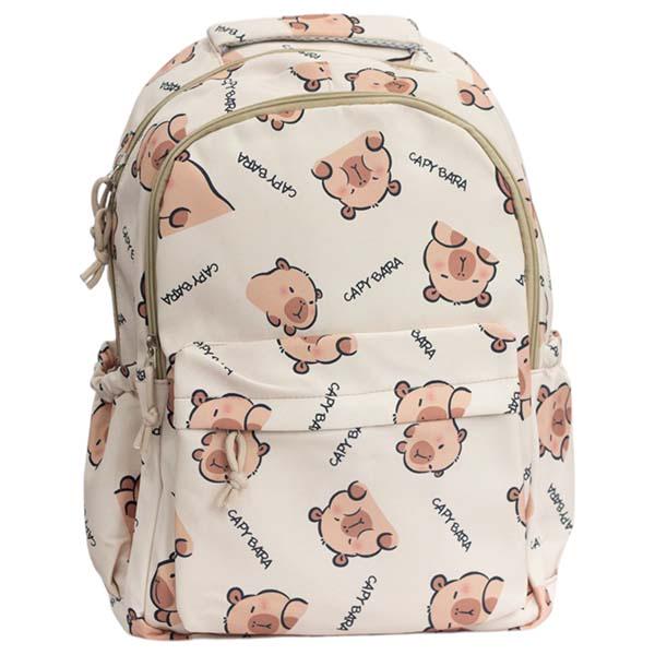 Рюкзак молодежный Capybara 46х31х18 см Бежевый (ЦБ-00034047) Рюкзак молодежный Capybara 46х31х18 см Бежевый (ЦБ-00034047)