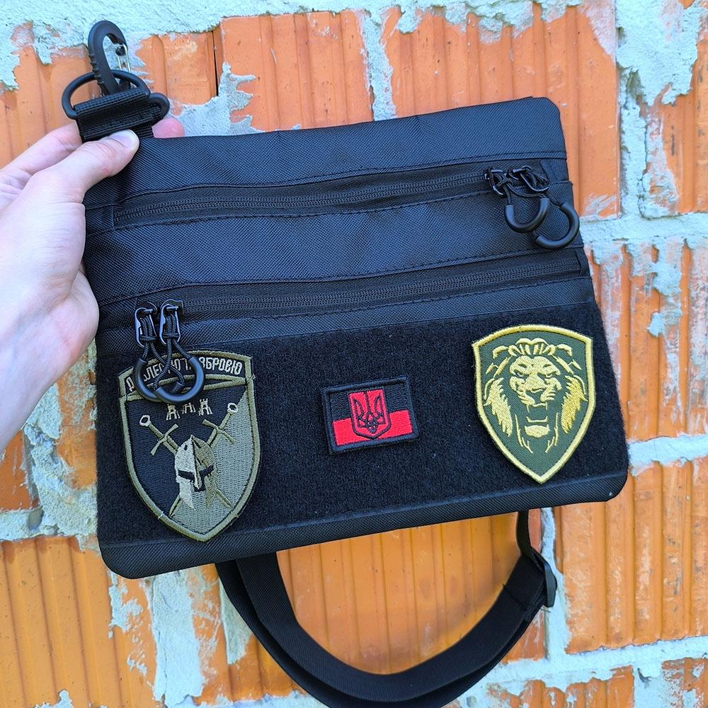 Сумка-кобура мужская 30х24 см Черный (521246) - фото 64 Сумка-кобура мужская 30х24 см Черный (521246) - фото 64