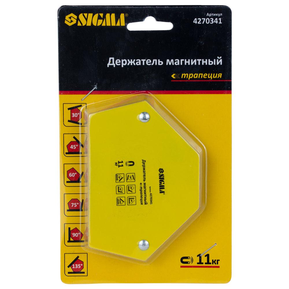 Магніт для зварювання Sigma трапеція 11 кг 78x32x47x28,5 мм 30/45/60/90/75/135° - фото 2