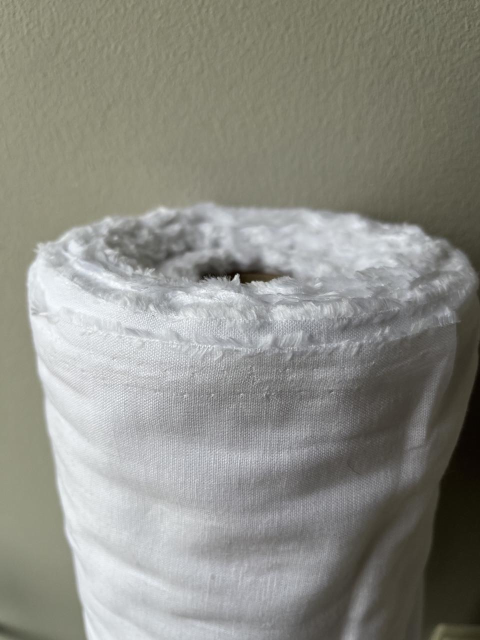 Ткань LINEN PLUS 56% лен 44% вискоза 143 см 101 Белый - фото 3 Ткань LINEN PLUS 56% лен 44% вискоза 143 см 101 Белый - фото 3