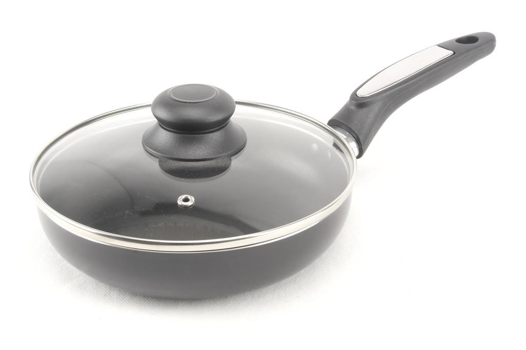 Сковорідка A-plus 26 см з кришкою тефлонове покриття