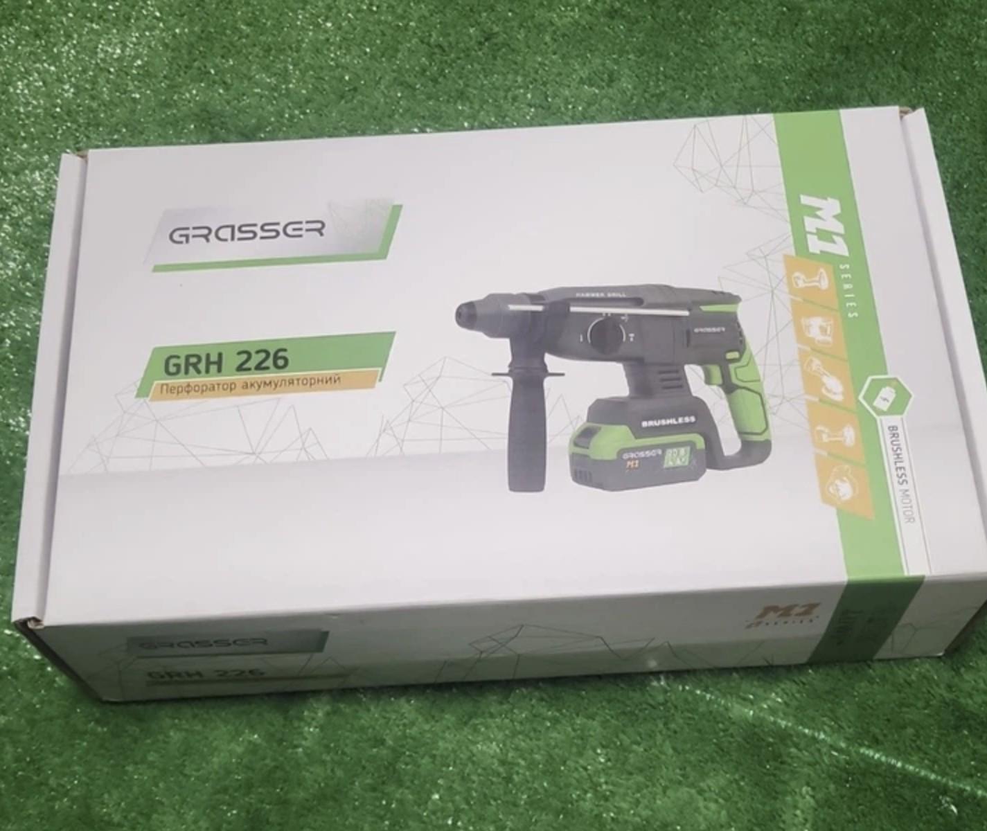 Перфоратор акумуляторний бездротовий Grasser GRHH 226 20В Li-Ion у кейсі ( 226) - фото 4 Перфоратор акумуляторний бездротовий Grasser GRHH 226 20В Li-Ion у кейсі ( 226) - фото 4