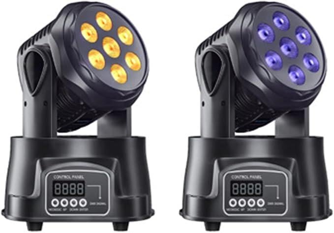 Стробоскоп Areyourshop Moving Head Disco Lights RGBW 70W DJ Stage Lights с голосовым 2 шт.