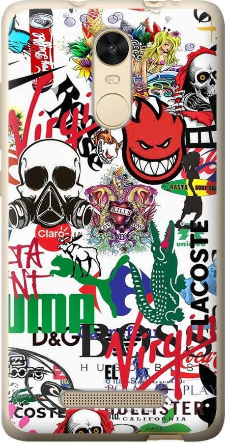 Чохол на Xiaomi Redmi Note 3 Many different logos (4022t-95-42517)