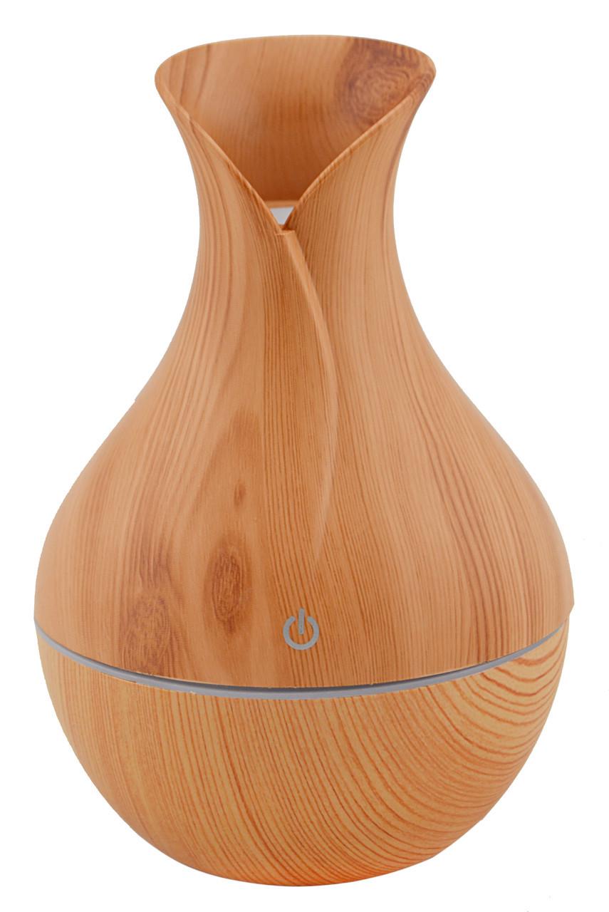 Зволожувач повітря c підсвічуванням UKC LR053 130 мл Світле дерево (10081)