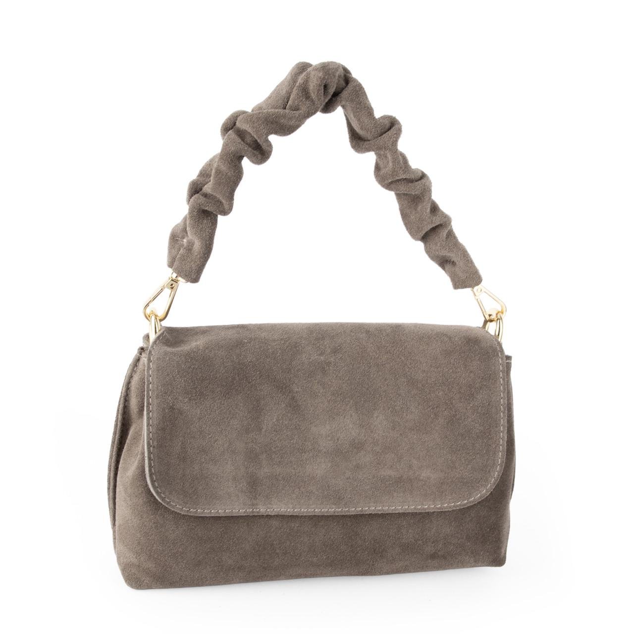 Сумка жіноча замшева Virginia Conti 04052 Темний тауп (2765516274) - фото 1