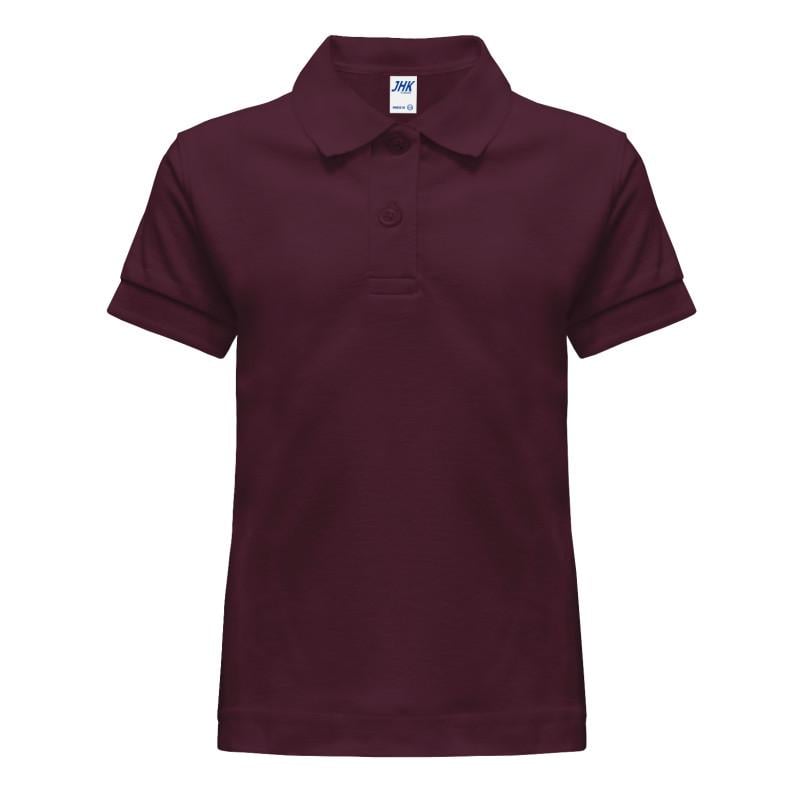 Футболка детская JHK KID POLO 5/6 Бордовый (BU) Футболка детская JHK KID POLO 5/6 Бордовый (BU)