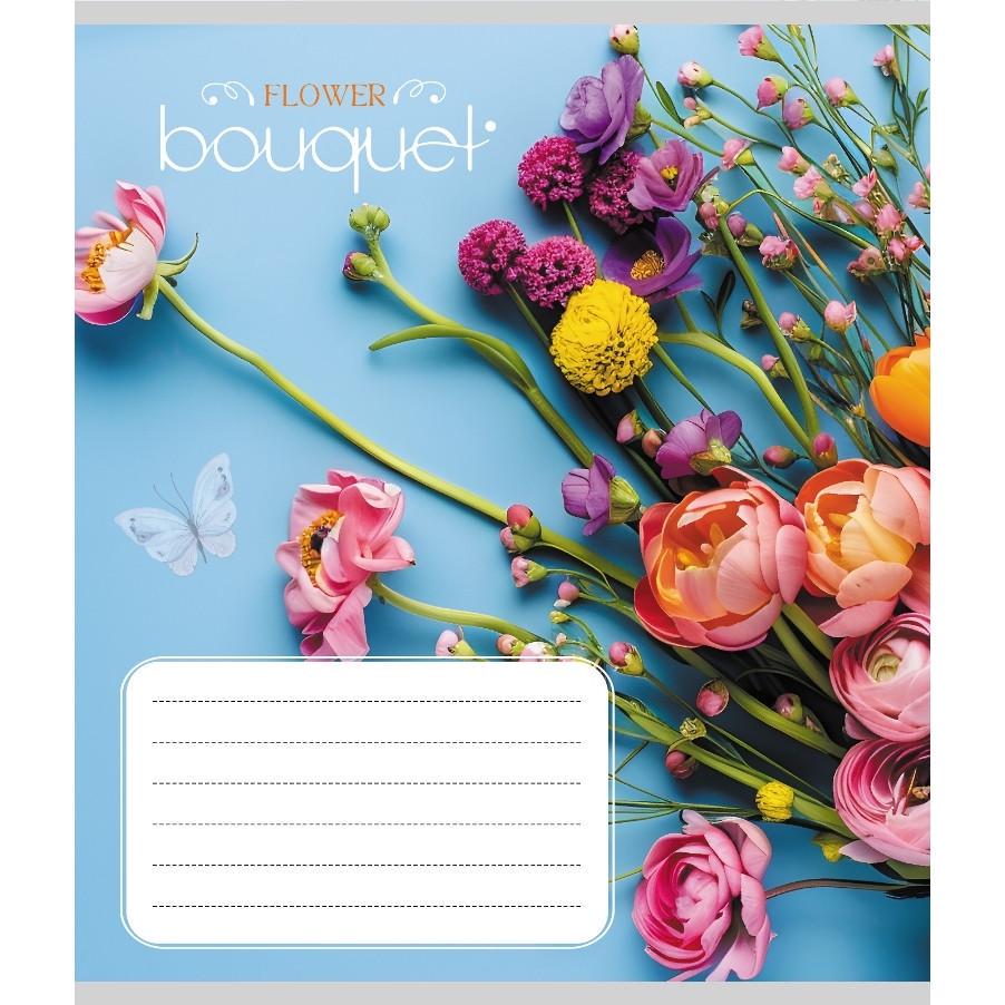 Шкільний зошит Букет 024-550337K-1 в клітинку 24 аркуші (RLT55277)