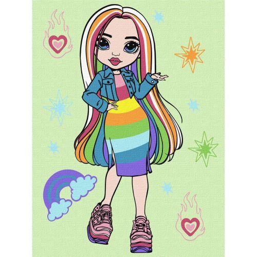 Картина по номерам Rainbow High Amaya Raine 30х40 см (2987484980)