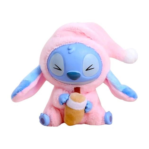 М'яка іграшка-брелок Labubu Stitch Eat Something Before Sleep Series Рожевий (d359a4ec)