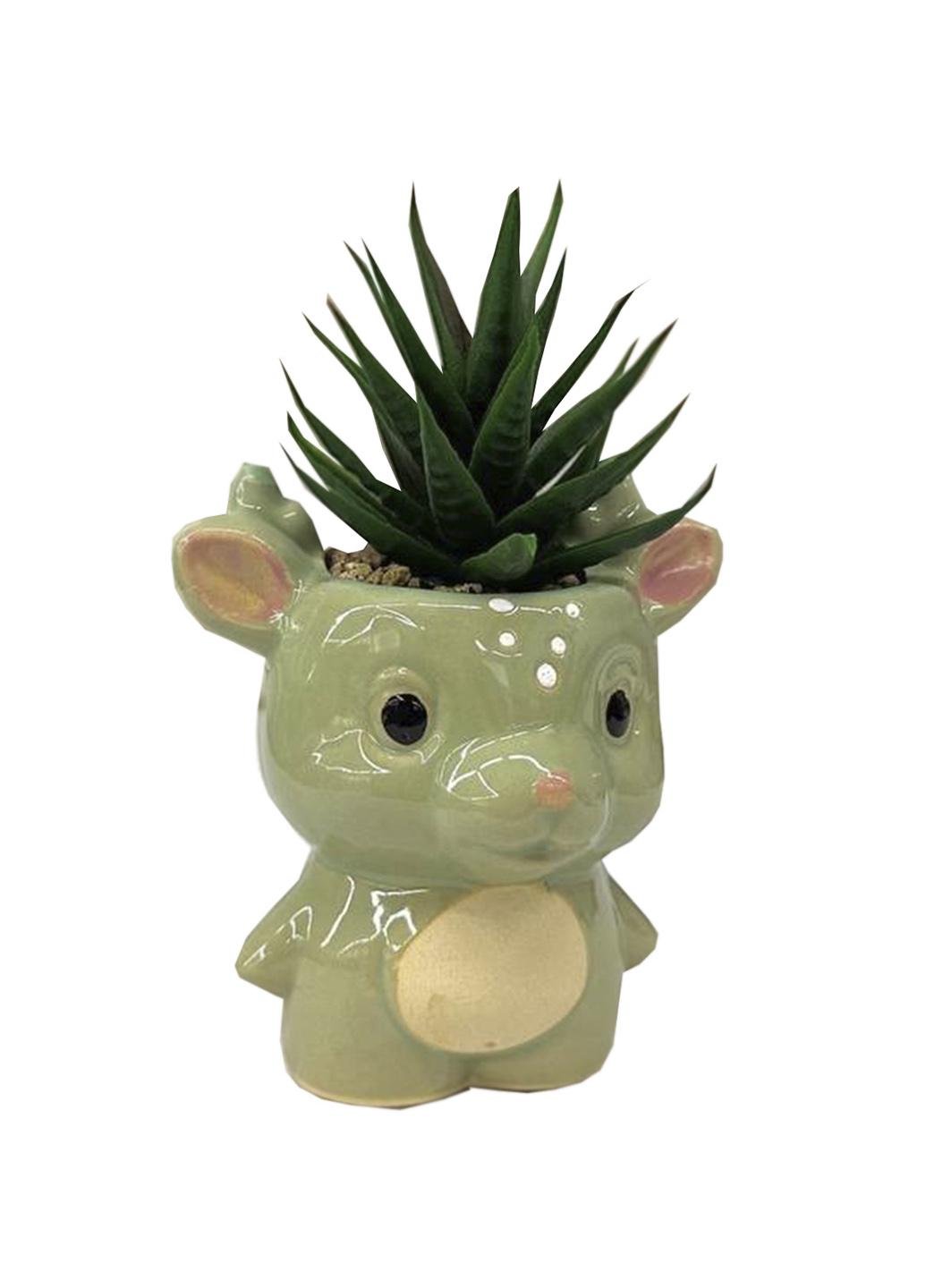 Сукулент искусственный Laska в бетонном горшке 14х9 см Фисташковый (215447) Сукулент искусственный Laska в бетонном горшке 14х9 см Фисташковый (215447)