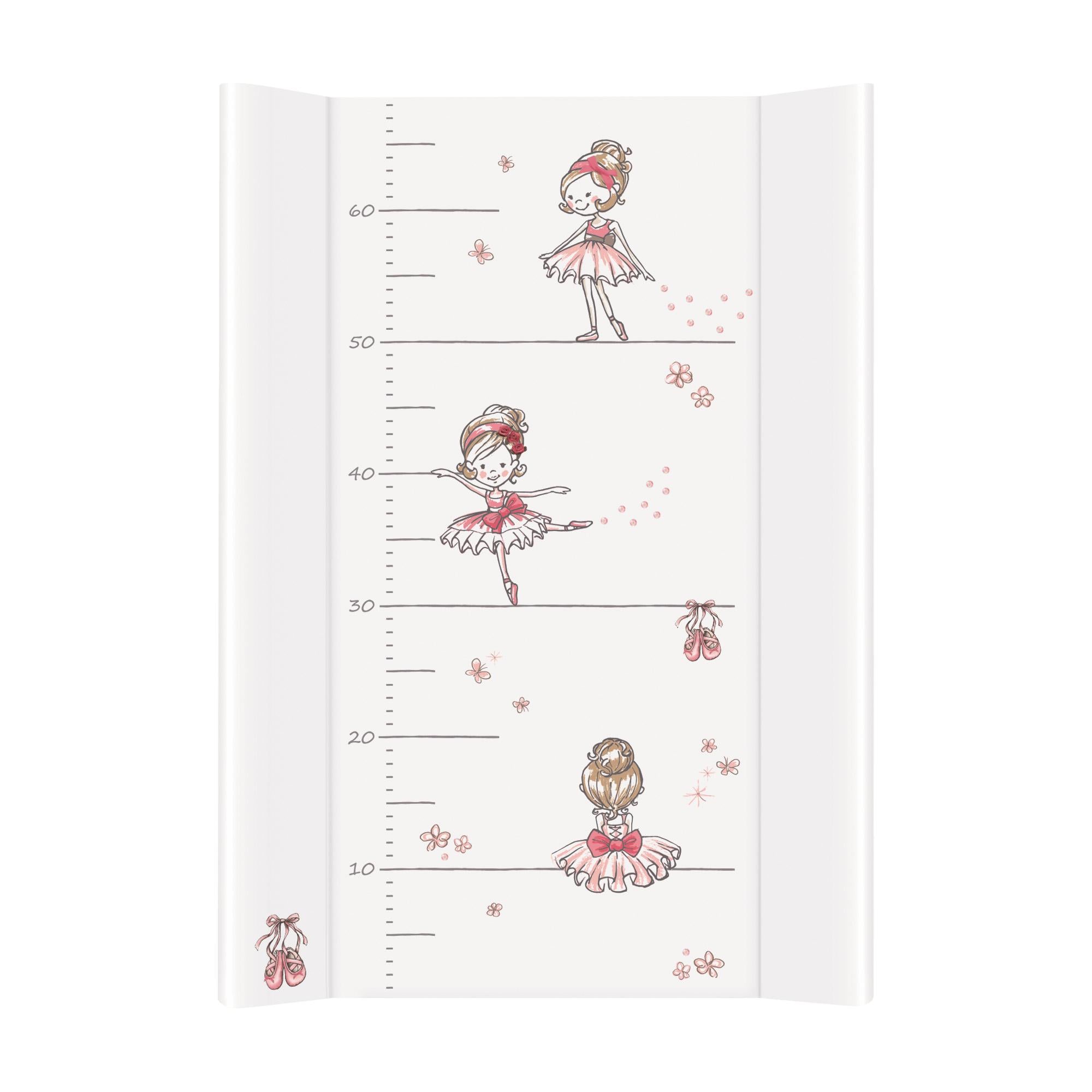 Пеленальная доска Ceba Baby 70x50 см на кровать 120x60 см Prima Ballerina White (W-200-090-101)