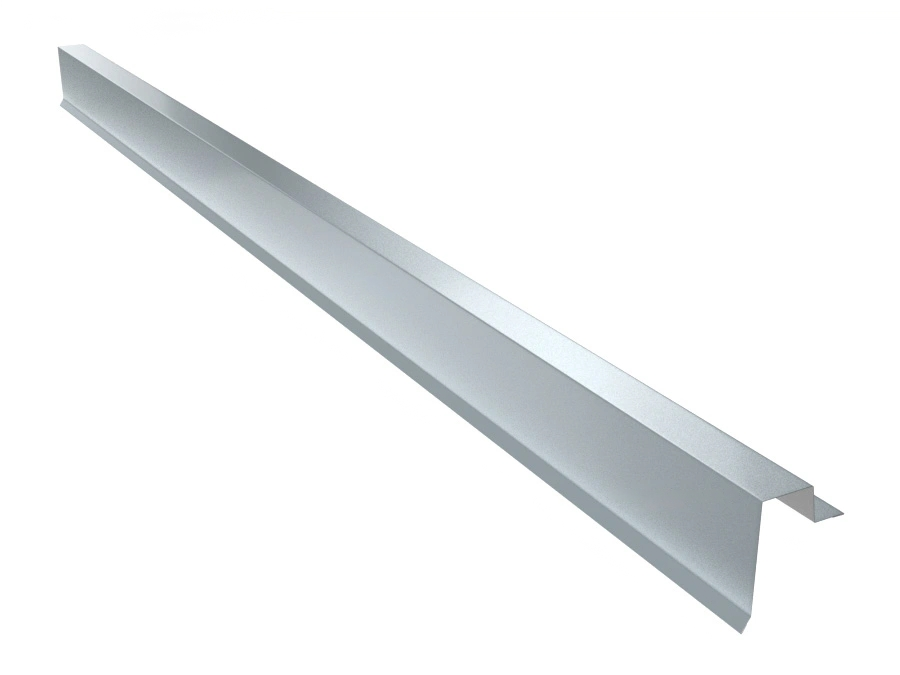 Планка торцевая для фальцевой кровли 9007 глянцевый (7042)