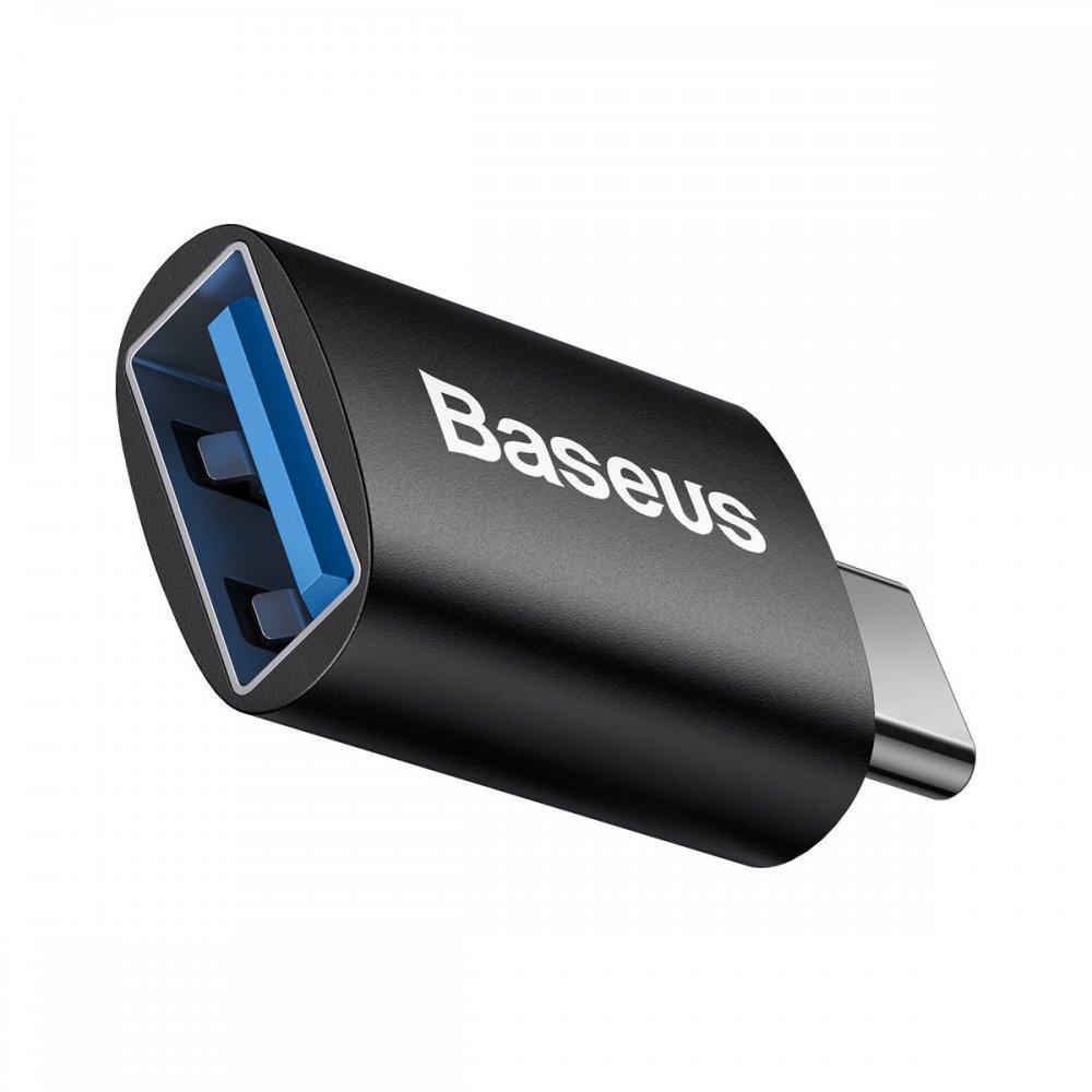 Адаптер BASEUS Ingenuity Series Mini OTG Adaptor Type-C to USB Black (ZJJQ000101) - фото 2