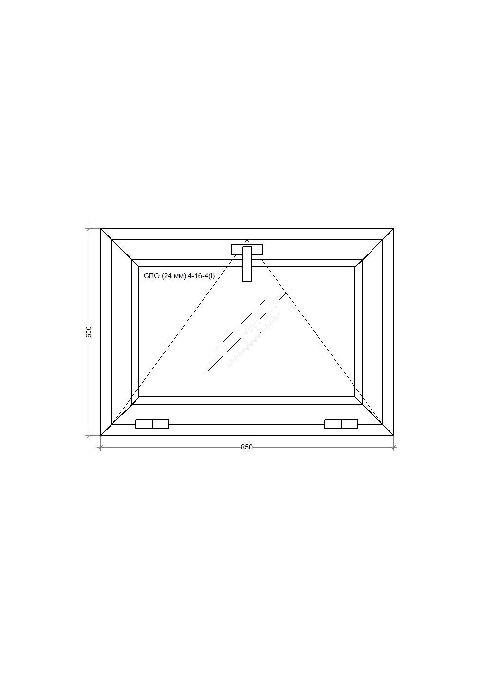 Окно металопластиковое WDS 5S поворотно-откидное 850x600 мм - фото 3 Окно металопластиковое WDS 5S поворотно-откидное 850x600 мм - фото 3