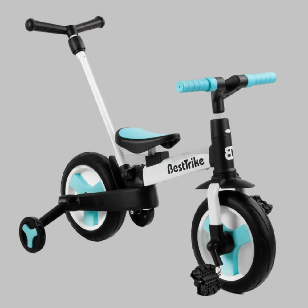 Велосипед-трансформер детский Best Trike 10" родительская ручка съемные педали Black (105225) Велосипед-трансформер детский Best Trike 10" родительская ручка съемные педали Black (105225)