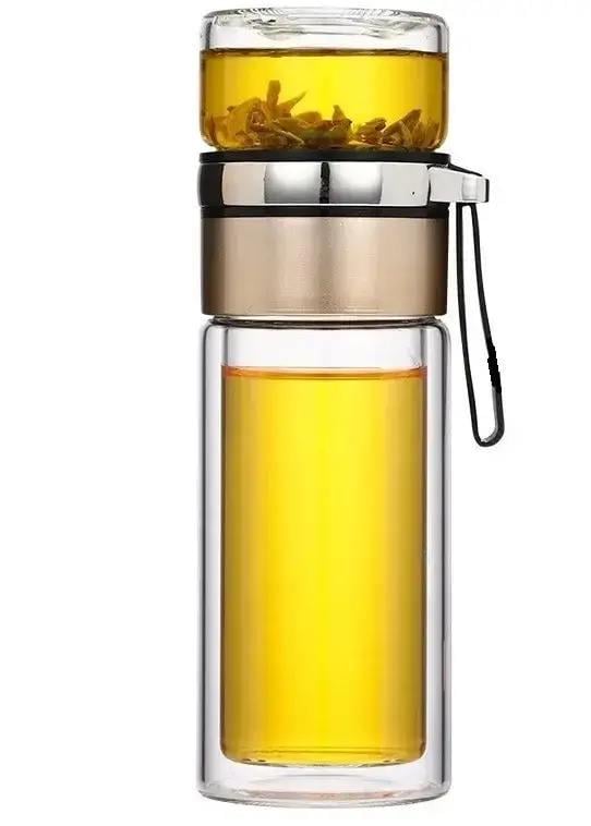 Колба для заваривания чая стеклянная Nankin с ситечком и крышкой 300 мл (102135)