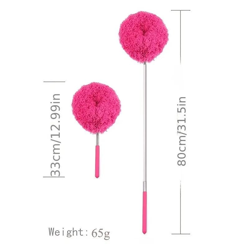 Щетка телескопическая с отверстием для уборки пыли Розовый (2498595985) - фото 10