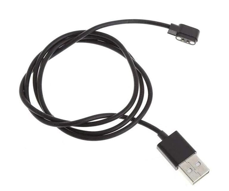 Кабель зарядки для смарт годинників 2 pin 2,84 мм Чорний