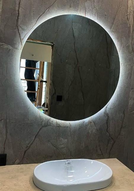 Дзеркало в ванну Aversa Round Solid 900 мм (1115)