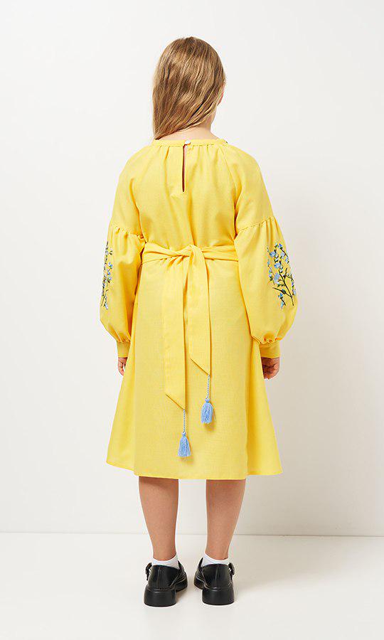 Сукня-вишиванка дитяча Вишиваночка р. 152 Жовтий (829-8) - фото 4 Сукня-вишиванка дитяча Вишиваночка р. 152 Жовтий (829-8) - фото 4