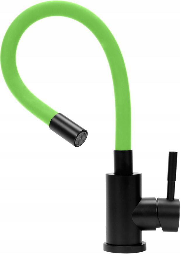 Змішувач для кухні Fala Flexible Black/Green (75779) - фото 2 Змішувач для кухні Fala Flexible Black/Green (75779) - фото 2