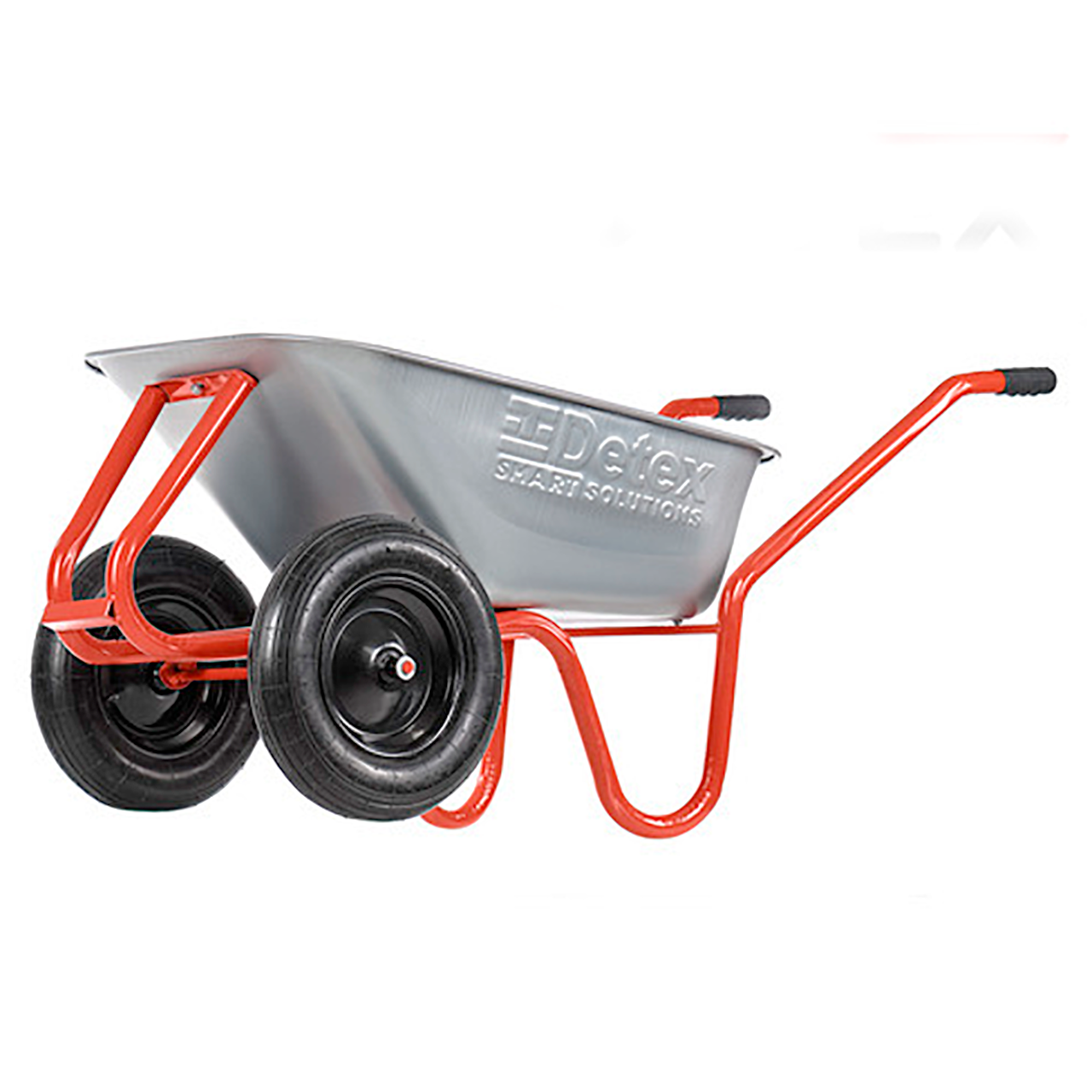 Тачка двухколесная DETEX с пневматическим колесом D-22 100 л х 230 кг (98-517)