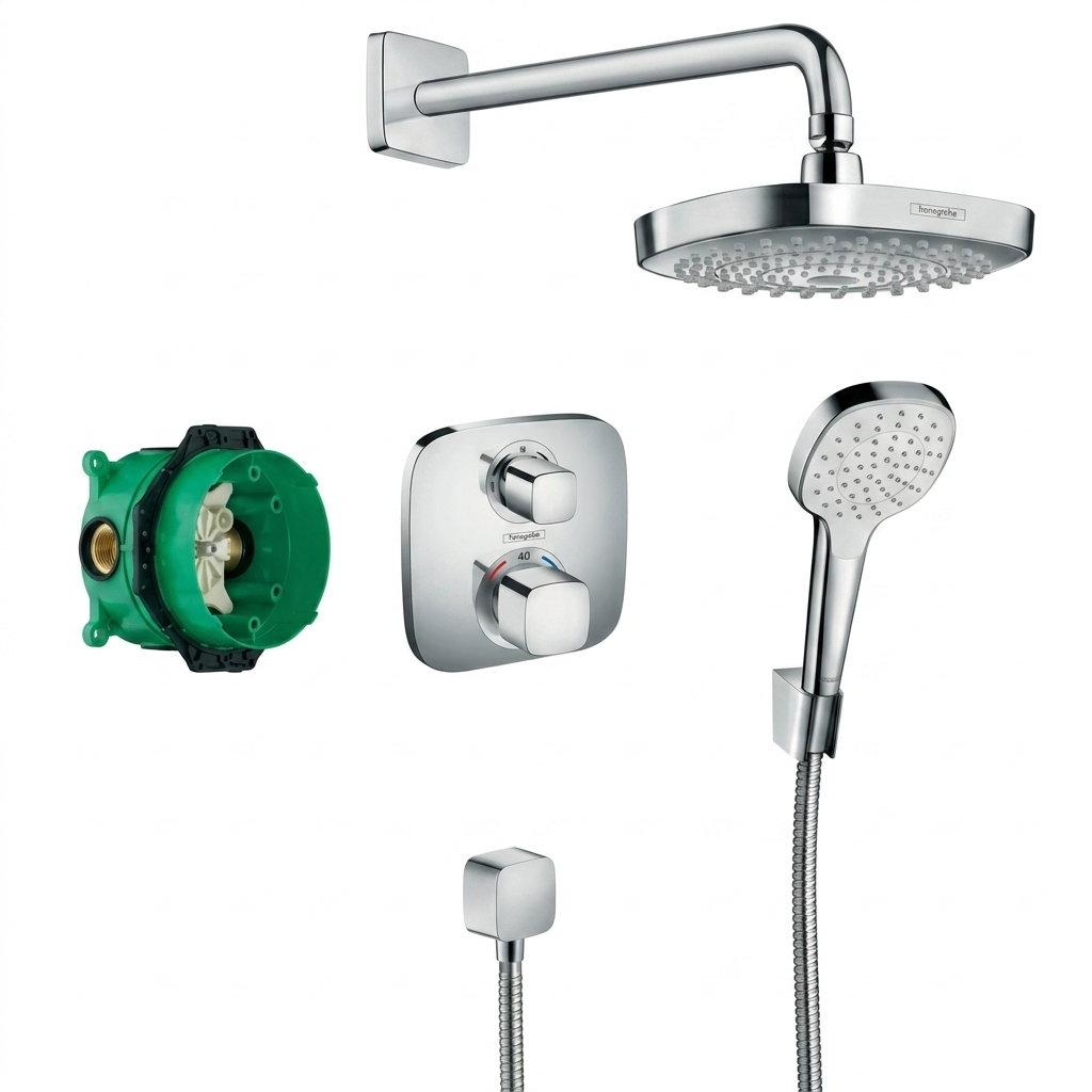Душевая система Hansgrohe Croma Select E скрытого монтажа латунь Хром (27294000)