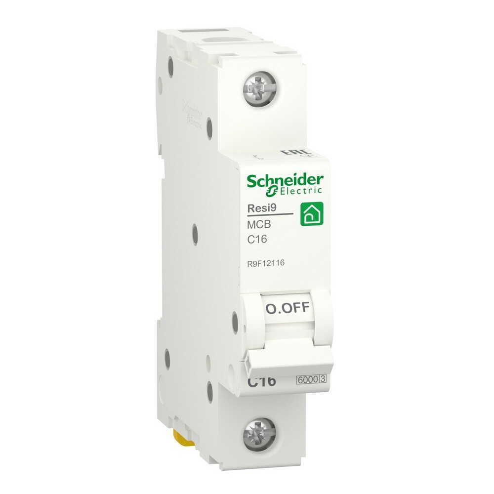 Автоматичний вимикач Schneider Electric 6 кА C 1P 16 А Resi9 (R9F12116)