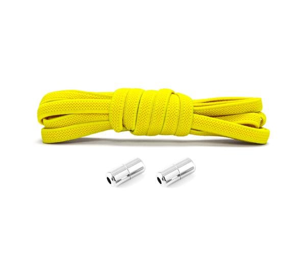Шнурки еластичні з фіксаторами без зав'язок 90 см Жовтий Шнурки еластичні з фіксаторами без зав'язок 90 см Жовтий