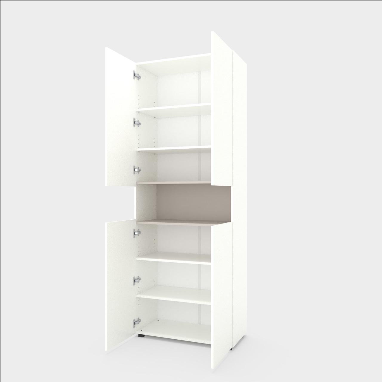 Пенал Metkas Home B002 ЛДСП 800x350x2130 мм Білий сніг/Кашемір - фото 4 Пенал Metkas Home B002 ЛДСП 800x350x2130 мм Білий сніг/Кашемір - фото 4