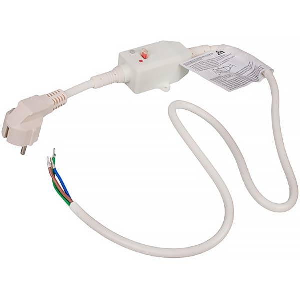 Мережевий шнур з ПЗВ 65150869 30 mA для бойлера Ariston 230V 16A 1000 мм (00000038313)