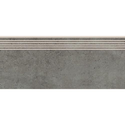 Ступенька из керамогранита Highbrook Dark Grey Steptread темно-серая 8x598x298 мм (004633)