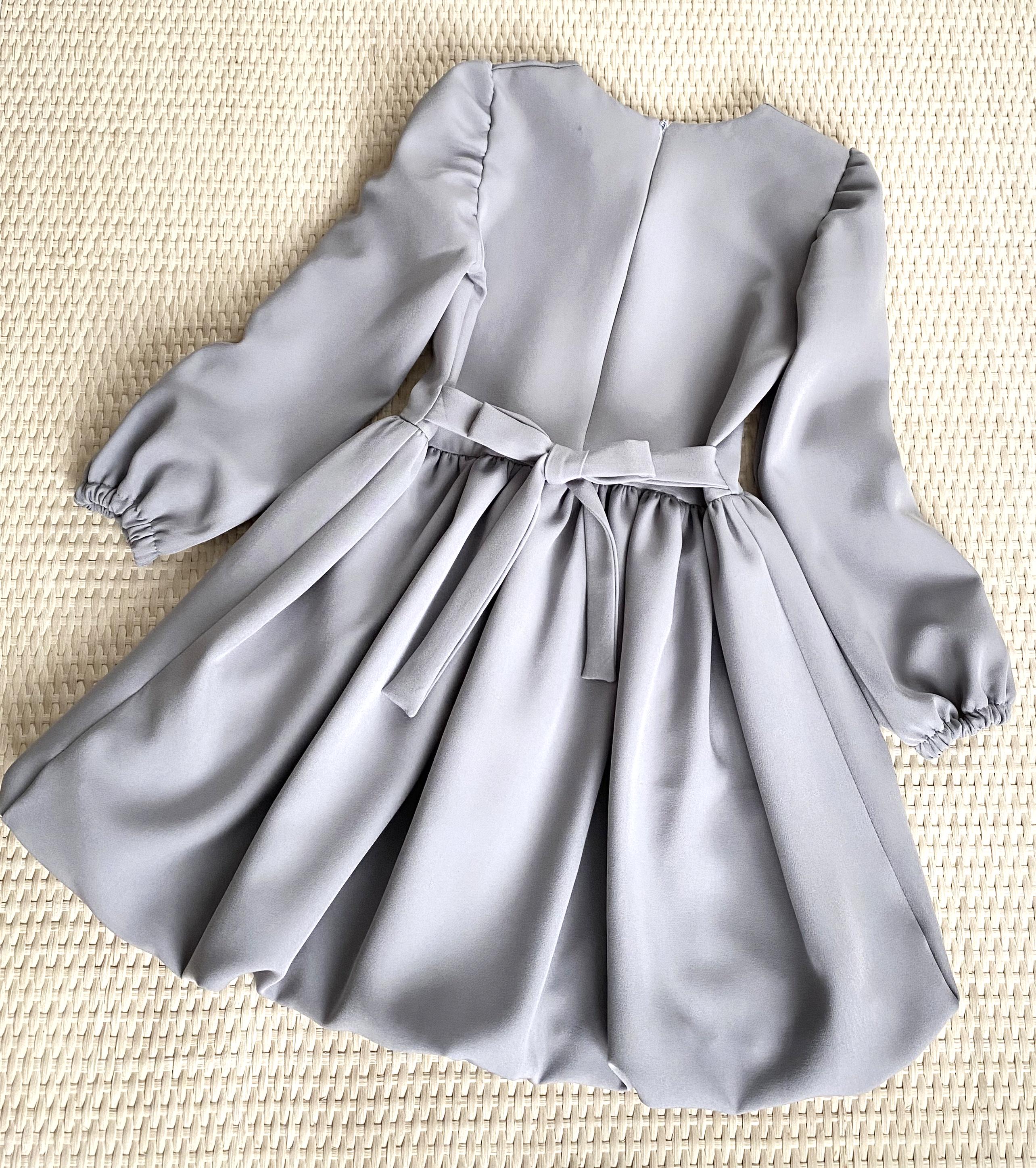 Платье женское ODRI для девочки 152 см Светло-серый (00143) - фото 2