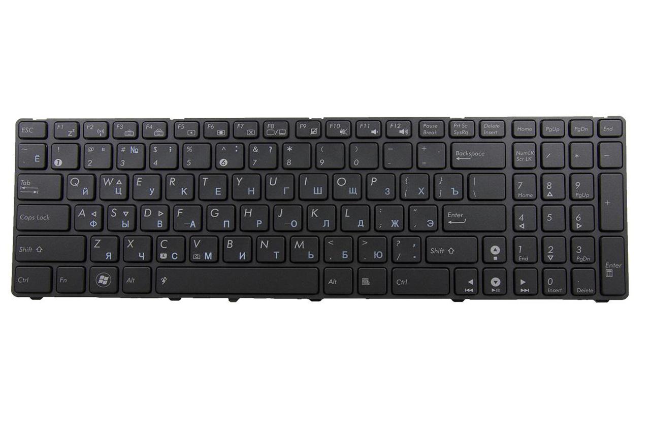 Клавиатура для ноутбука Asus X73 X73Si с подсветкой клавиш матовая (04GNV32KRU00)