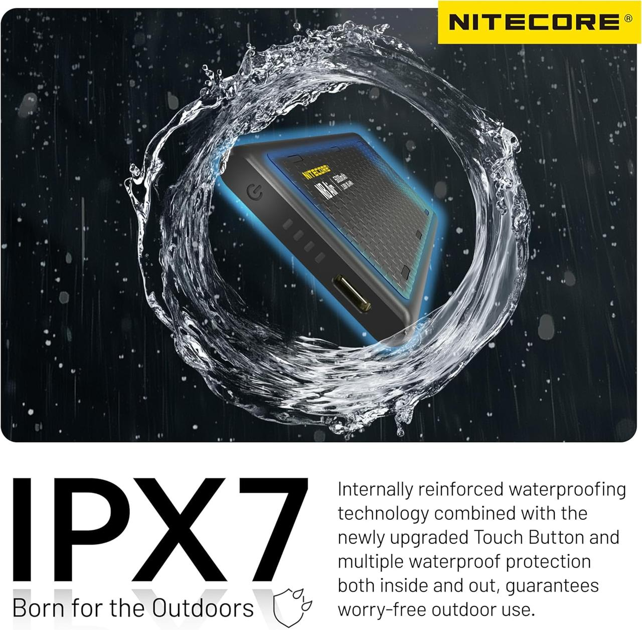 Павербанк Nitecore NB AIR 5000mAh з карбоновим корпусом і захистом IPX7 QC/PD 3.0 (001072) - фото 6